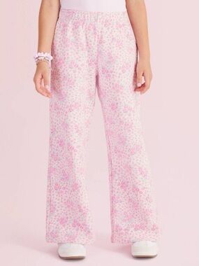 NWT LoveShackFancy x Target Esme Roseheart Wide Leg Sweatpants -Rose Pink-XXL